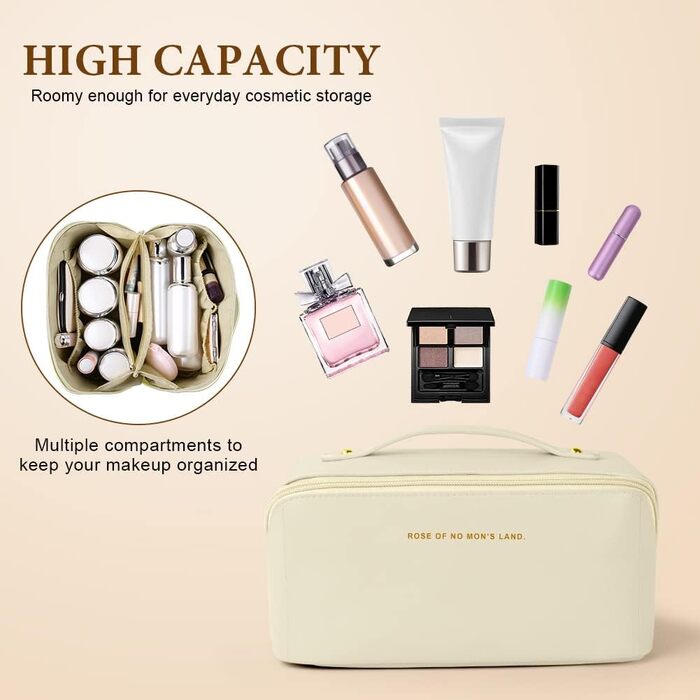 Косметичка для подорожей, PU шкіра, велика місткість, водонепроникна, органайзер для туалетних аксесуарів
