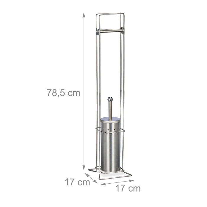 Relaxdays Toilet Set Stainless Steel