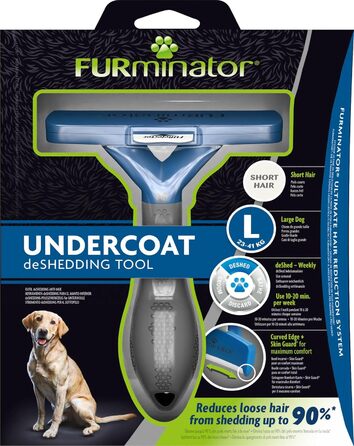 Furminator для собак великих порід з короткою шерстю - щітка для видалення підшерстка, покращений дизайн