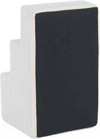 Сходинки для собак Velinda: 3 сходинки, підійдуть і для котів. Допомога у підйомі для домашніх тварин. Зроблені з пінопласту, колір: кремовий (Cord)