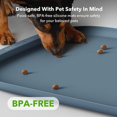 PETLIBRO Килимок для годування собак та котів, захист від пролиття, силіконовий, розмір 55.9 x 55.9 см