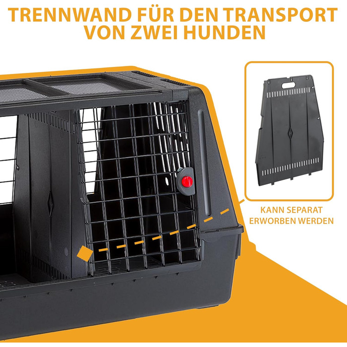 Переноска для собак Ferplast ATLAS CAR SCENIC MINI - переноска для автомобіля, 100x60x60 см