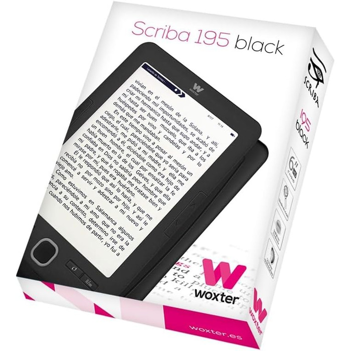 Woxter Scriba 195 Black - Електронна книга з 6