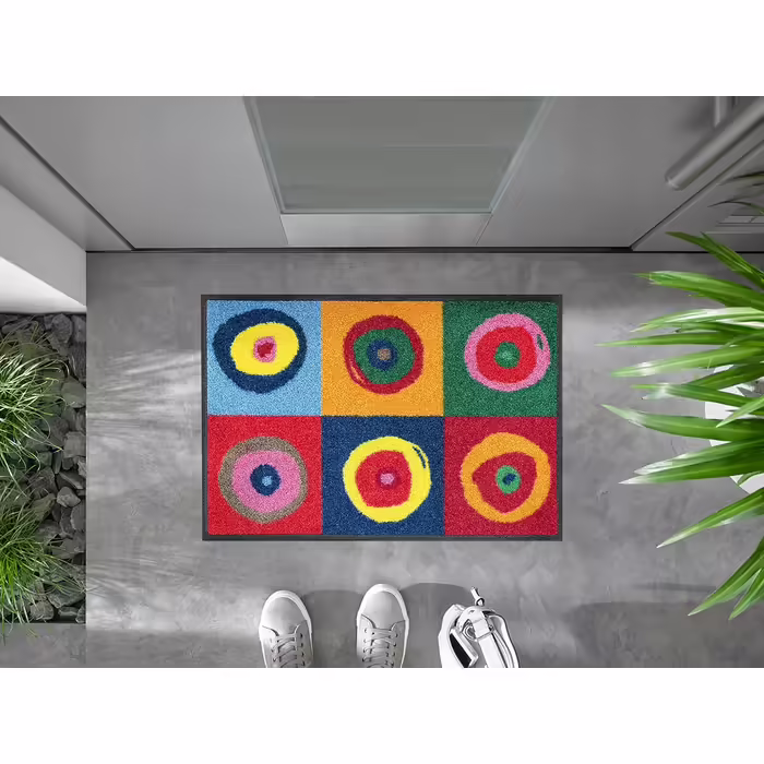 Washable and dryable doormat, Sergej 40x60 cm, for indoor and outdoor use, washable, multicolored