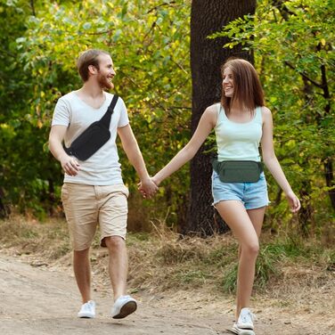 Поясна сумка на пояс для чоловіків та жінок. Спортивна сумка-шоппер на талію для подорожей, прогулянок з собакою та активного відпочинку (оливковий)