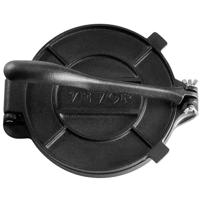 Пресс для тортилій VEVOR, прес для тако, з чавуну, чорний (25 см)