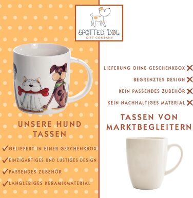 Coffee mugs with dog motifs - ceramic coffee cups - gift for dog owners and dog lovers