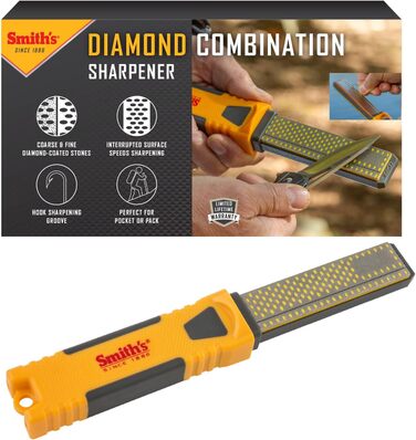 Точилка для ножів Smith's DCS4 сіра, комбінована, універсальна