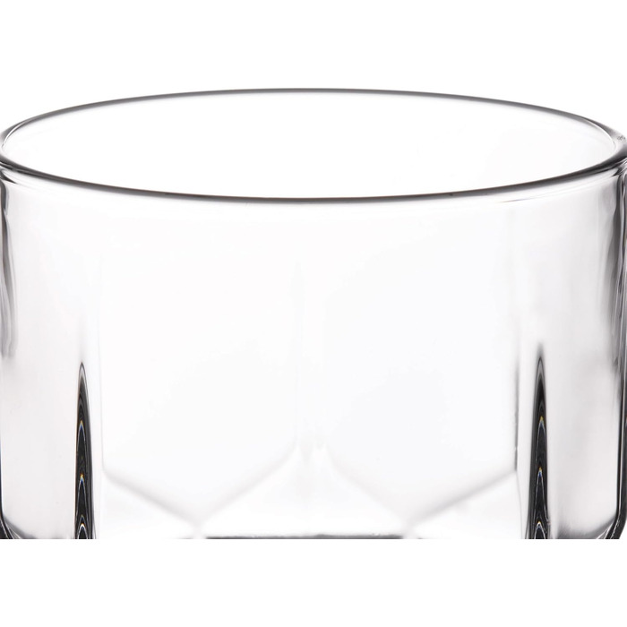 KADAX Drinking Glasses Set of 6, made of high-quality glass, water glasses, thick-walled juice glasses, fluted glasses for water, drinks, cocktail glasses, beverage glasses (12-piece SET 6x325ml tall + 6x325ml short)