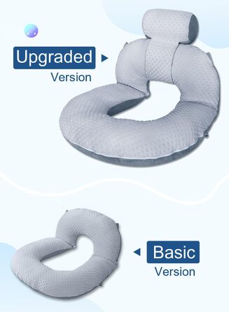 Інсен подушка для читання, спинка для сидіння в ліжку, для читання, відпочинку, медсестер, дорослих, матерів, дітей, для пресування живота, блакитна (з велюровою обробкою)