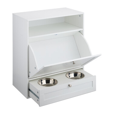 Relaxdays Dog Feeding Cabinet
