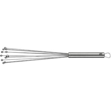 Міксер WMF Profi Plus Rührblitz з силіконовими кульками, Cromargan нержавіюча сталь, термостійке силікон до 200°C, з отвором для підвішування. Ідеальний для збивання та приготування соусів.