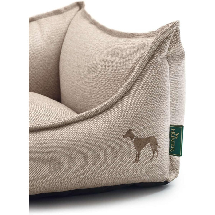 Софа для собак HUNTER Livingston, ліжко для собак, тканина, класичний дизайн, бежевий колір, розмір S, 60 x 43 x 16 см