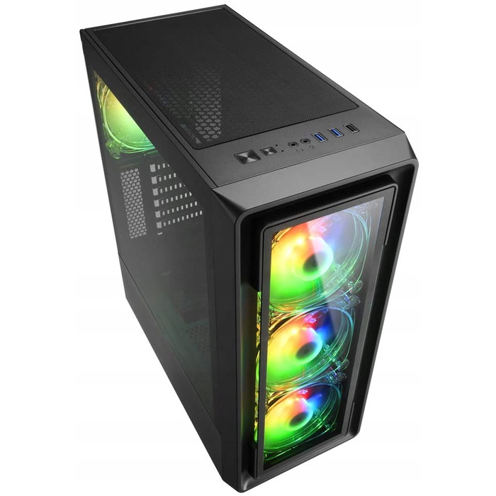 Корпус Sharkoon TK4 RGB Midi Tower, чорний
