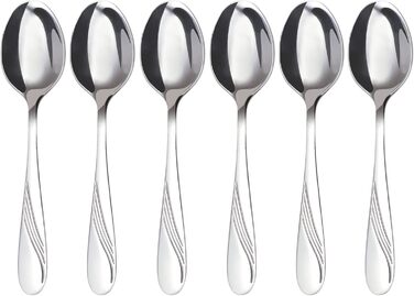 GRÄWE Cutlery Set for 6 People, 48-Piece - Flatware with Serving Pieces made of Stainless Steel, Rust-Proof, Nickel-Free - STRALSUND Series