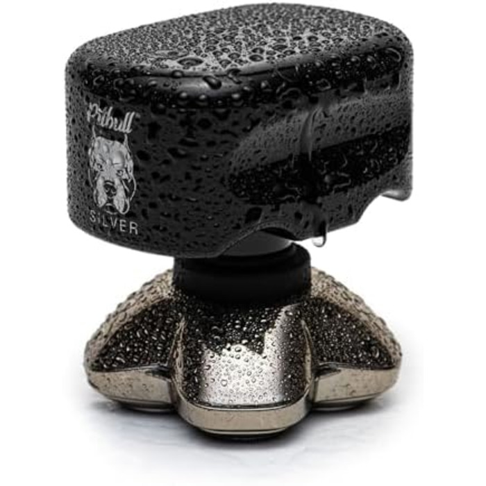 Електричний чоловічий голковий стайлер Skull Shaver Pitbull Silver PRO SX5 для обличчя та голови; ідеальний подарунок