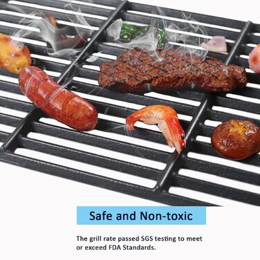 Решітка-гриль чавунна для газових грилів Weber Spirit I & II 200, Spirit E-210, E-220, S-210, S-220 (замінна, сумісна з 7637)