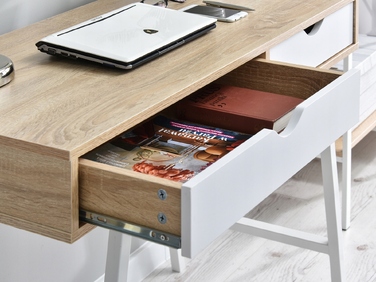 Прямокутний письмовий стіл Mebel-Partner Falun, 100 x 48 x 78 см, дуб сонома