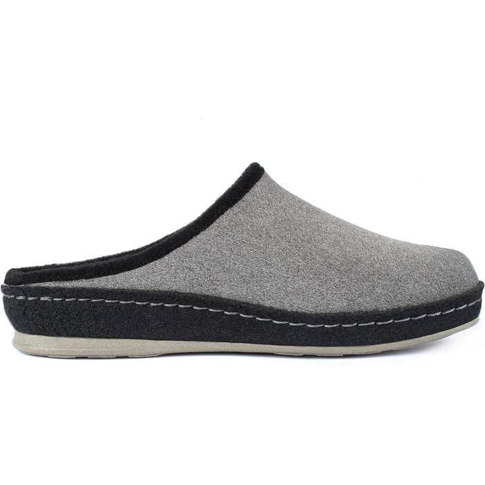 Домашні тапочки Schawos Lisa з вовни для жінок, теплі, з підкладкою, з супінатором, неслизька підошва (39 EU, Антрацит 10w)