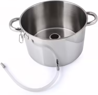 Grafner 8.5 Liter Stainless Steel Steamer/Juicer, diameter Ø26cm, with drain tap and glass lid, induction-compatible, ideal for juice and jelly, fruit pot juicer, fruit press, fruit and vegetable juicer.
