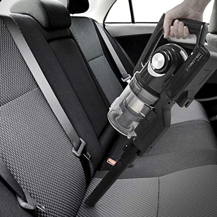 Акумуляторний пилосос Trotec VC 155 E – 2-в-1 ручний бездротовий пилосос – 25,2 В Li-Ion акумулятор, 150 Вт, без мішка, антрацит