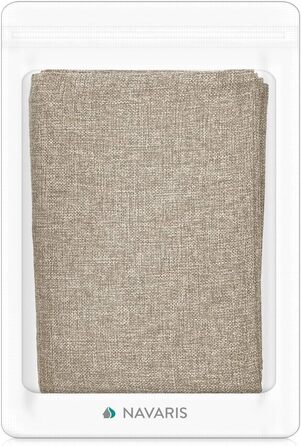 Navaris Cat Scratch Mat Scratch Protection Sofa - Sisal Scratch Rug 130 x 45 cm for Cat - Couch Cat Scratch Mat - also suitable for dogs - (Light Brown - white)