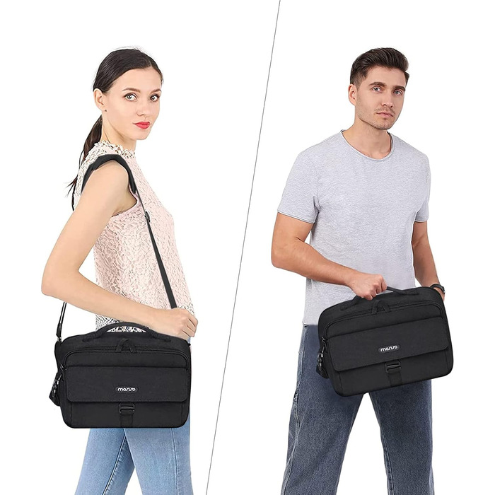 Сумка на плічо MOSISO для камери: DSLR, SLR, беззеркальна, з підкладкою та захистом від дощу. Сумісна з Canon, Nikon, Sony. Чорний колір.