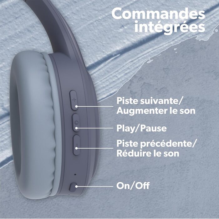 Бездротові навушники T'nB, складні, з пасивною шумоізоляцією, Bluetooth, стерео, мікрофон, до 30 годин роботи, зелено-блакитні