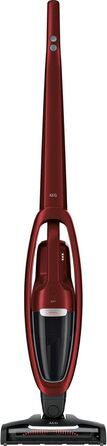 AEG QX7-1ULTAN 2in1 Cordless Vacuum Cleaner / Slim Design / Power-Soft Roller + Multi-Surface Nozzle / Hard Floors & Carpets / Up to 50 min Run Time / 21.6V / Includes Pet Hair Nozzle and Accessories / Freestanding / Red 2021 Model 21.6V With Soft Roller