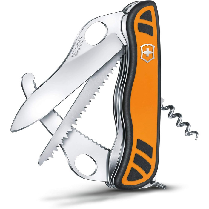 Victorinox Swiss Army Knife, Hunter XTM, Multitool, Swiss Army Knife 6 Functions, One-Hand Lock, Corkscrew, Wood Saw
