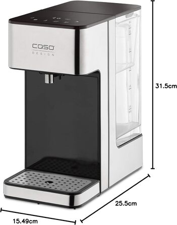 CASO HW 600 - Hot Water Dispenser - Test Result: very good - hot water in seconds, saves up to 50% energy compared to a kettle, suitable for baby food