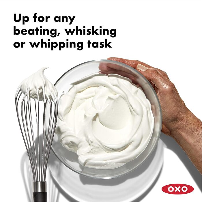 OXO Good Grips Віночок з нержавіючої сталі, 23 см, чорний – інноваційна м'яка ручка
