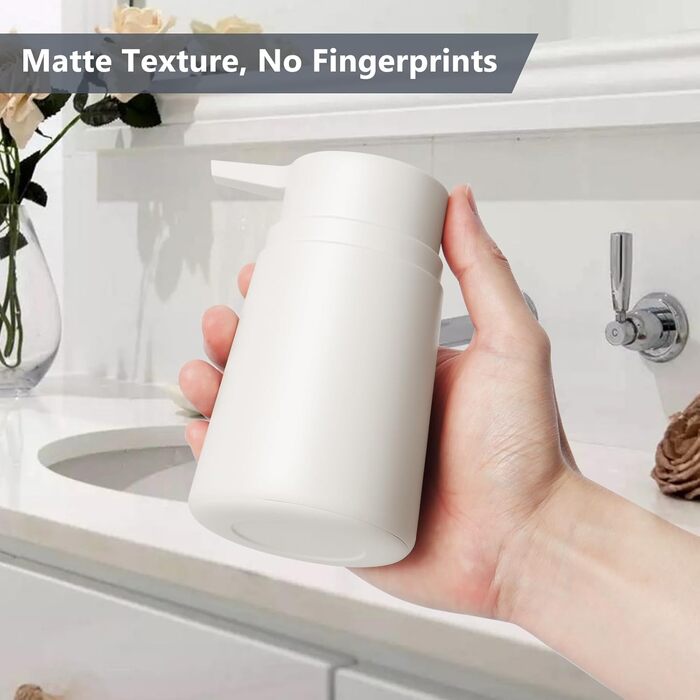 Дозатор мила з пластику, 2 шт. - дозатор мила з помпою для ванної, кухні, мийної кімнати (білий)