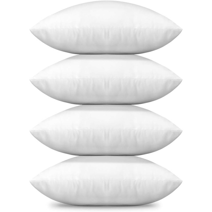 Artscope 4-Piece Cushion Filling Set, 45 x 45 cm Decorative Cushion Inserts, Pillow Inserts, Head Pillows, Sofa Cushions, Decorative Cushions for Living Room, Bedroom, Sofa, Bed, Couch, Outdoor