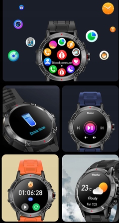 Смарт-годинник G-Wear чорний з функцією Bluetooth-дзвінків