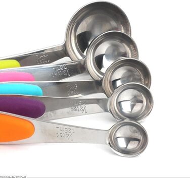 10-Piece Stainless Steel Measuring Cup and Spoon Set for Baking, Cooking, Kitchen Helper