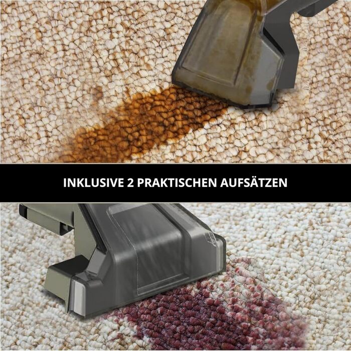 Вакуумний пилосос для чищення килимів та м'яких меблів Vonia – 450W, 11 kPa, 2 насадки, 1.2 м шланг, сірий. Ідеально для авто, диванів, килимів та м'яких меблів