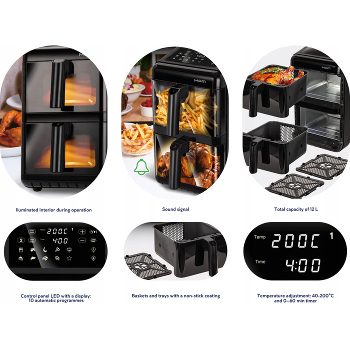 Аерофритюрниця MPM MFR-13, 12 л