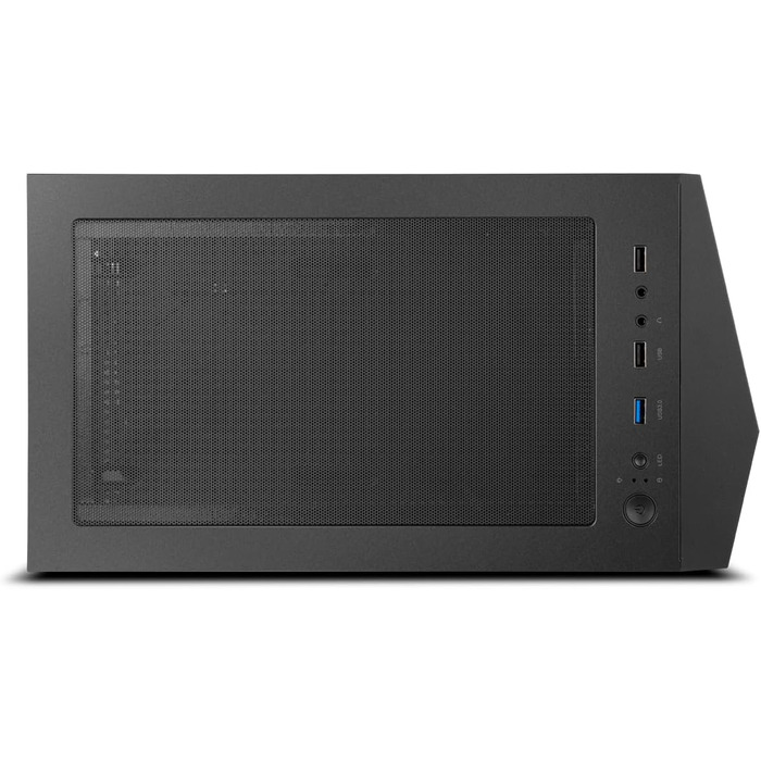 Комп'ютерний корпус INFINITITY ZETA NOX COOLBAY RX - NXCBAYRX, ATX/Micro ATX, USB 3.0, металева сітка, підтримка 3 вентиляторів, 4 HDD, відеокарта до 370 мм, чорний