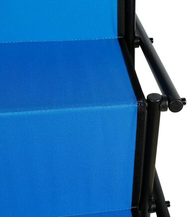 Зручна рампа для собак у машину, велика та маленька, складана, чорна/синя (139x45x76 см)