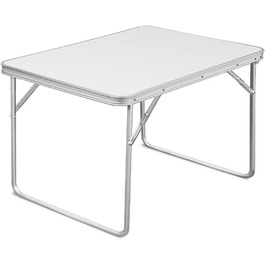 Складаний столик Casaria® для кемпінгу та саду: 80 x 60 см, алюміній, легкий, стабільний