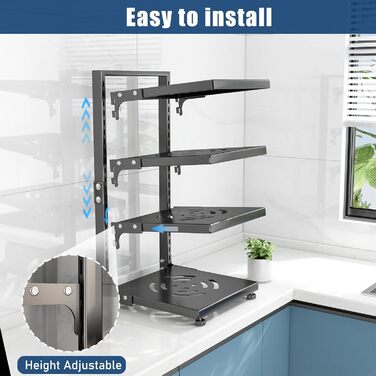 Pot Organizer, 7 tiers, adjustable, sturdy, for kitchen cabinets, versatile, for pots and pans