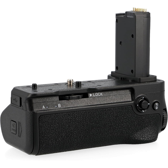 Набір батарейного хвата для Canon EOS RP та R8, сумісний з Nikon Z6 III Z5 II (MB-N14), чорний. Зручний хват, 2 акумулятори, портретний/горизонтальний формат