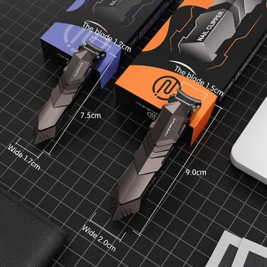 Професійний кусачок для нігтів з контейнером для збору, для пальців та нігтів, з нержавіючої сталі, великий кусачок для нігтів, чоловічий/жіночий (чорний, 3x0.67 дюйми)