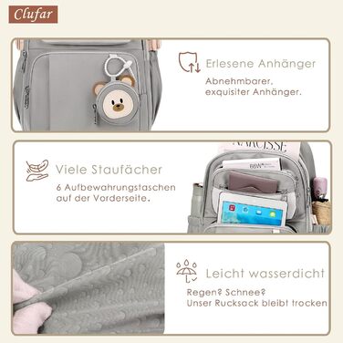 Шкільний рюкзак для підлітків (дівчаток та хлопців) - водонепроникний, великий, для школи та подорожей (сірий)