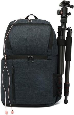 LEEMASING Рюкзак для фотоапарата Outdoor, водонепроникний, для DSLR, чоловічий/жіночий, для подорожей та походів