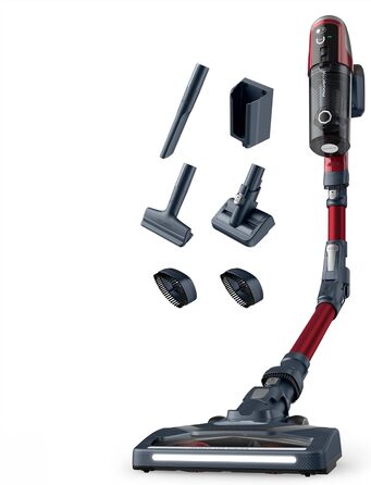 Rowenta RH6471 X-Pert 6.60 Cordless Stick Vacuum | Lightweight | Pet Accessories | LED Display | Flex Joint | 100W | Removable Battery | All Floor Types | Up to 45 Min. Runtime | 2-in-1 Wall Mount | Pet Hair | Flex Joint