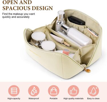 Косметичка для подорожей, PU шкіра, велика місткість, водонепроникна, органайзер для туалетних аксесуарів