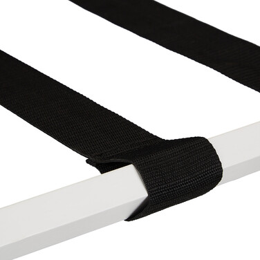 Relaxdays Folding Luggage Rack with 2 Shelves