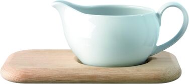 Соусник LSA International Dine з підставкою з дуба, порцеляна